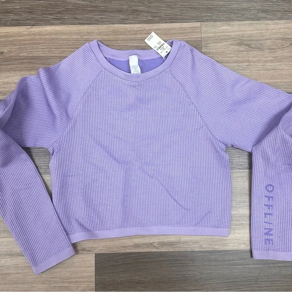 OFFLINE by Aerie M too NWT PURPLE - Picture 6 of 6